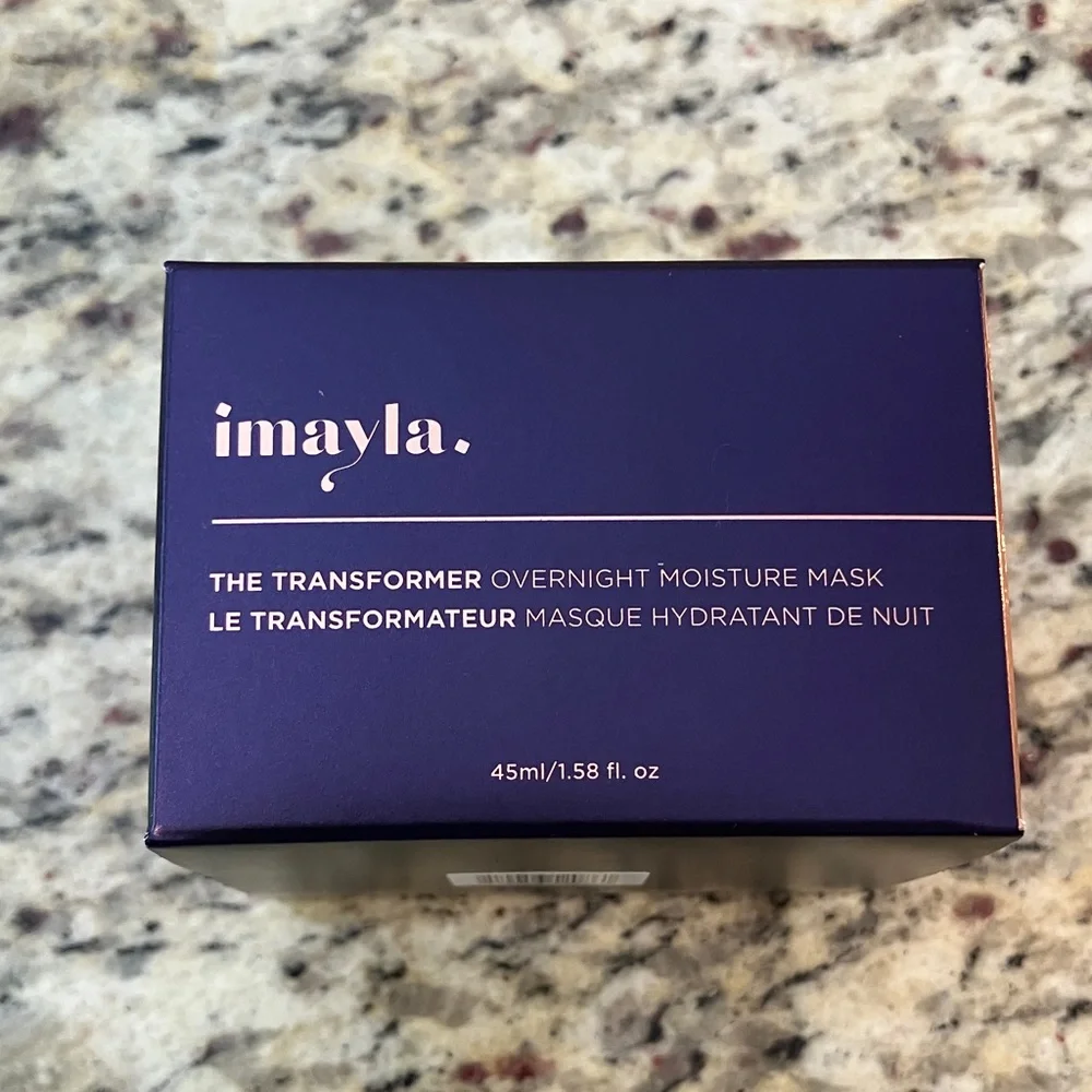 Imayla The Transformer Overnight Moisture Mask 45ml Vegan Cruelty-Free White New